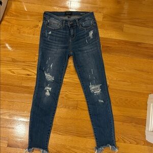 Judy Blue Distressed Blue Jeans